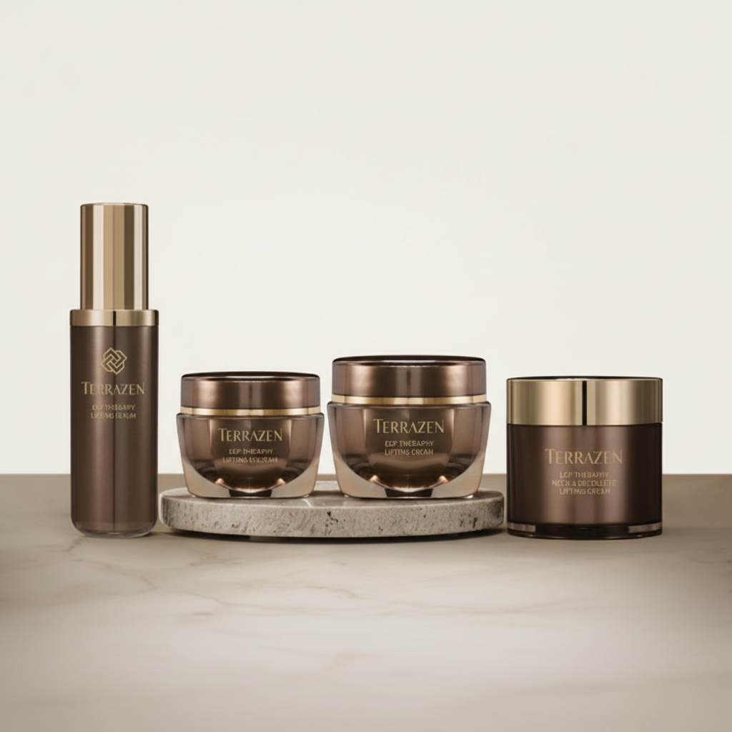 TERRAZEN - EGF THERAPY LIFTING SET - Komplexní anti-age rituál s růstovými faktory EGF, Volufilinem™, peptidy a multi-hyaluronovým komplexem