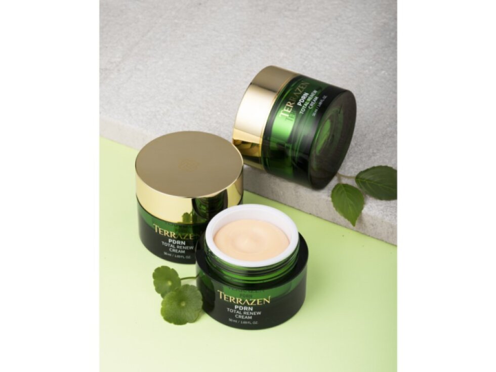 TERRAZEN - PDRN TOTAL RENEW CREAM - Protivráskový regenerační krém s PDRN, kolagenem a kyselinou hyaluronovou 50 ml