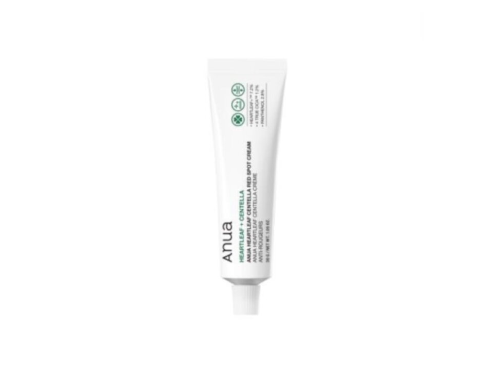 ANUA - CENTELLA RED SPOT CREAM - Zklidňující krém pro lokální péči o akné a zarudnutí 30 ml