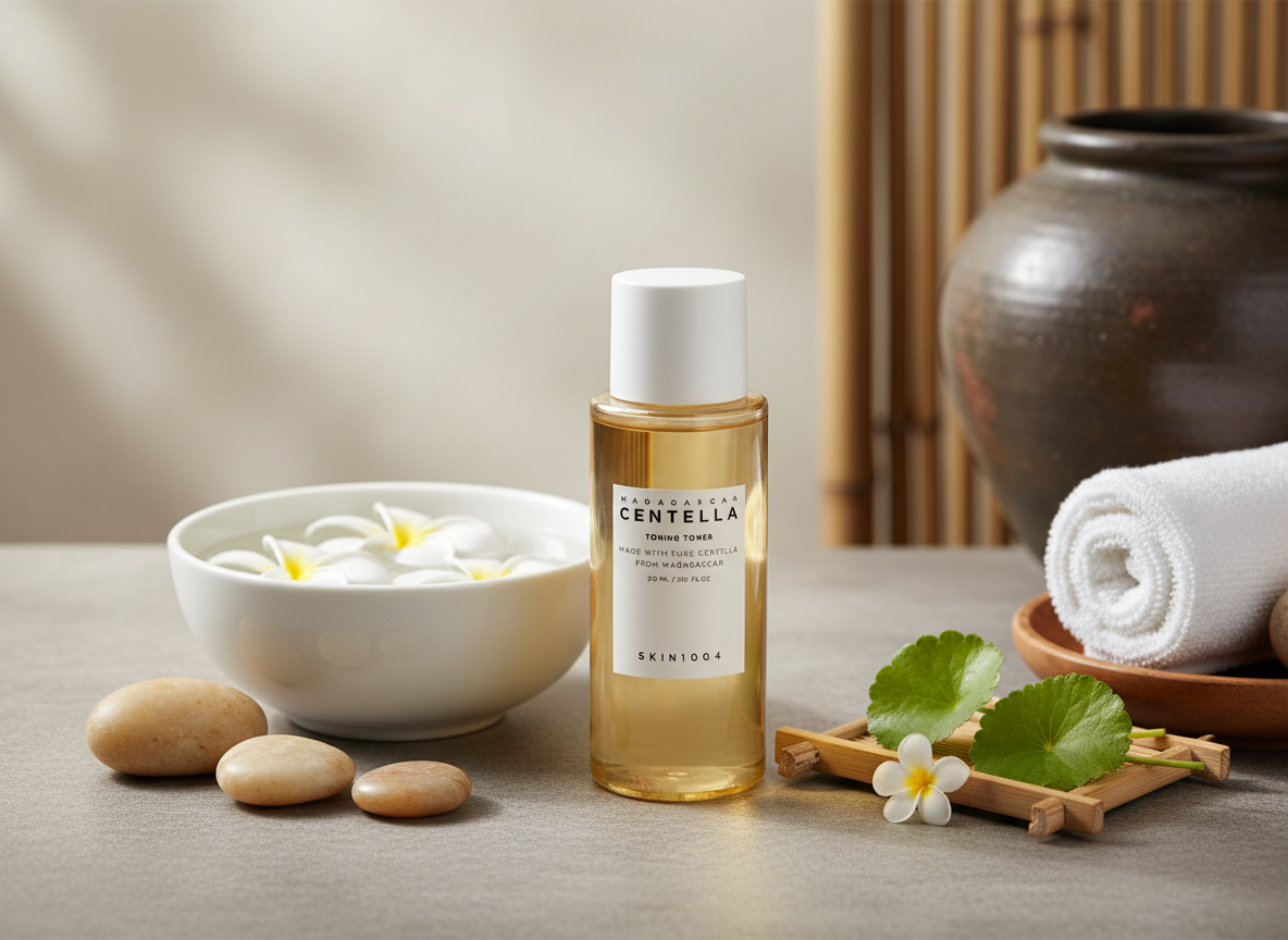 SKIN1004 - MADAGASCAR CENTELLA TONING TONER - Jemně exfoliační toner s Centellou pro zklidnění a sjednocení pleti 210 ml