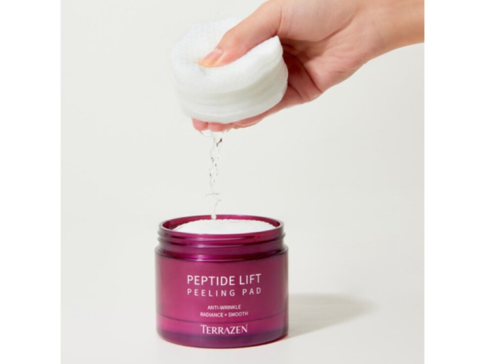 TERRAZEN - PEPTIDE LIFT PEELING PAD - Dvoufázové exfoliační peelingové tamponky s liftingovým efektem 60 ks
