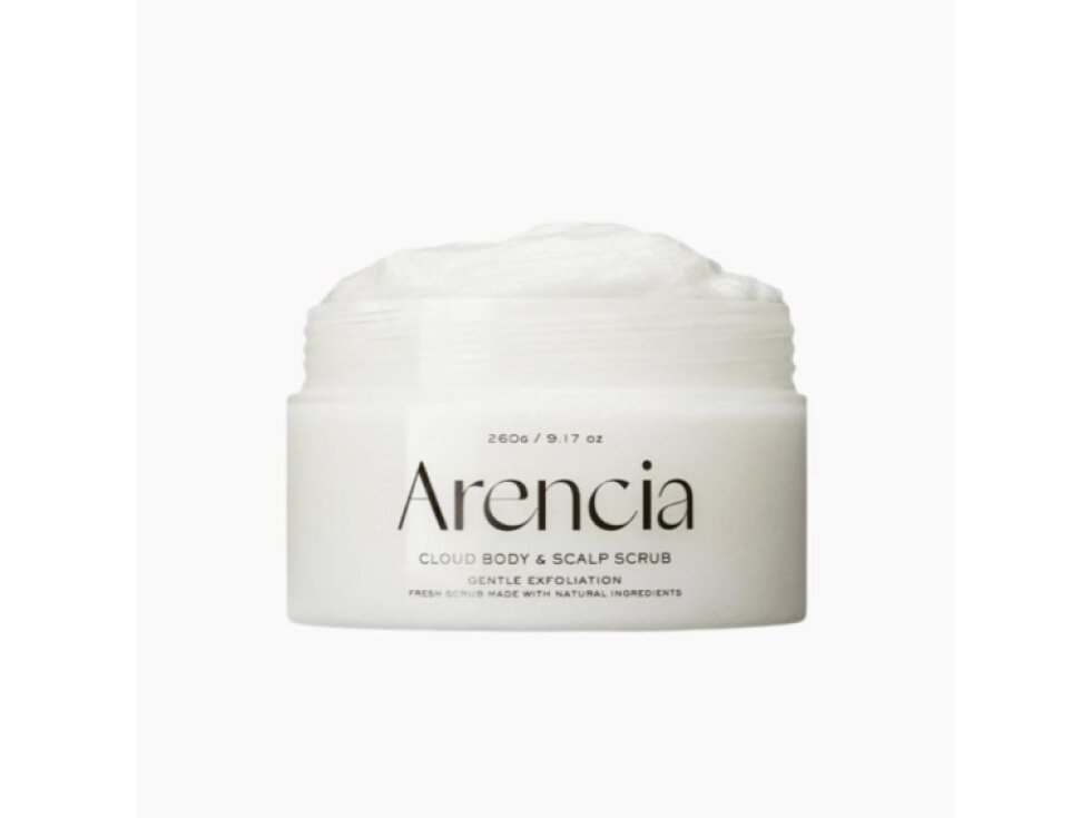 ARENCIA - FRESH CLOUD SCRUB WHITE TEA & NEROLI - Jemný tělový a vlasový peeling s bílým čajem a neroli 260 g