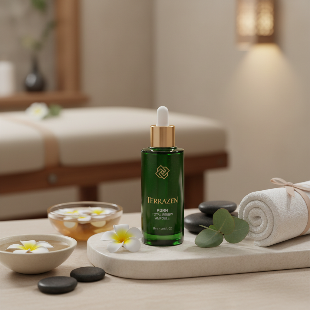 TERRAZEN - PDRN TOTAL RENEW AMPOULE - Protivráskové regenerační sérum s PDRN pro obnovu pleti 50 ml