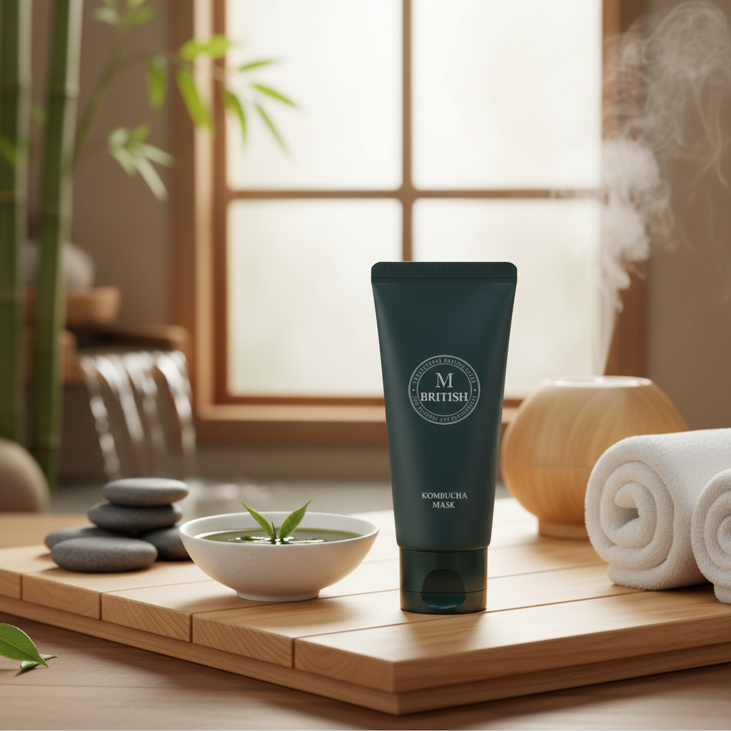 BRITISH M - KOMBUCHA MASK - Korejský vlasový balzám bez silikonů 50 ml