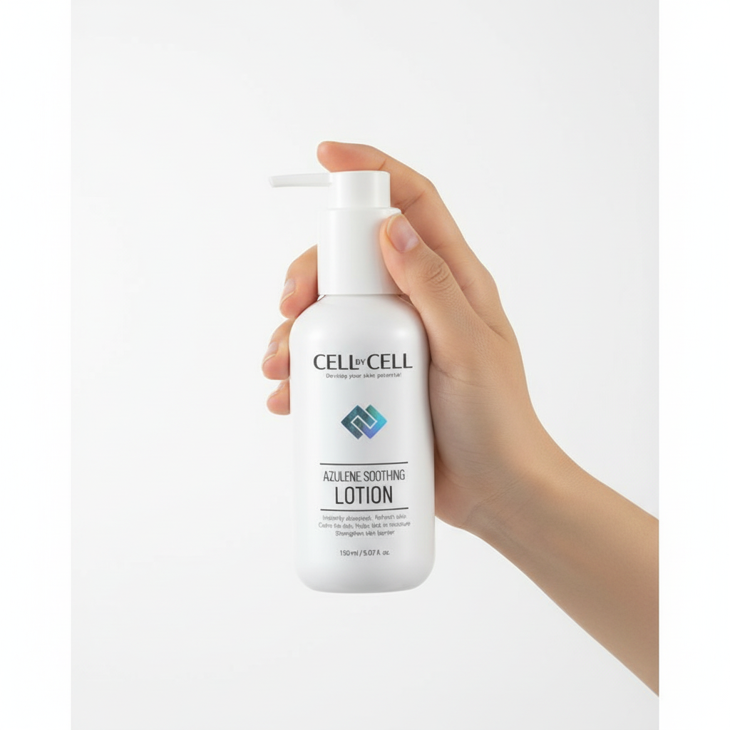 CELL BY CELL - AZULENE SOOTHING LOTION - Zklidňující pleťové mléko s azulénem a peptidy 150 ml