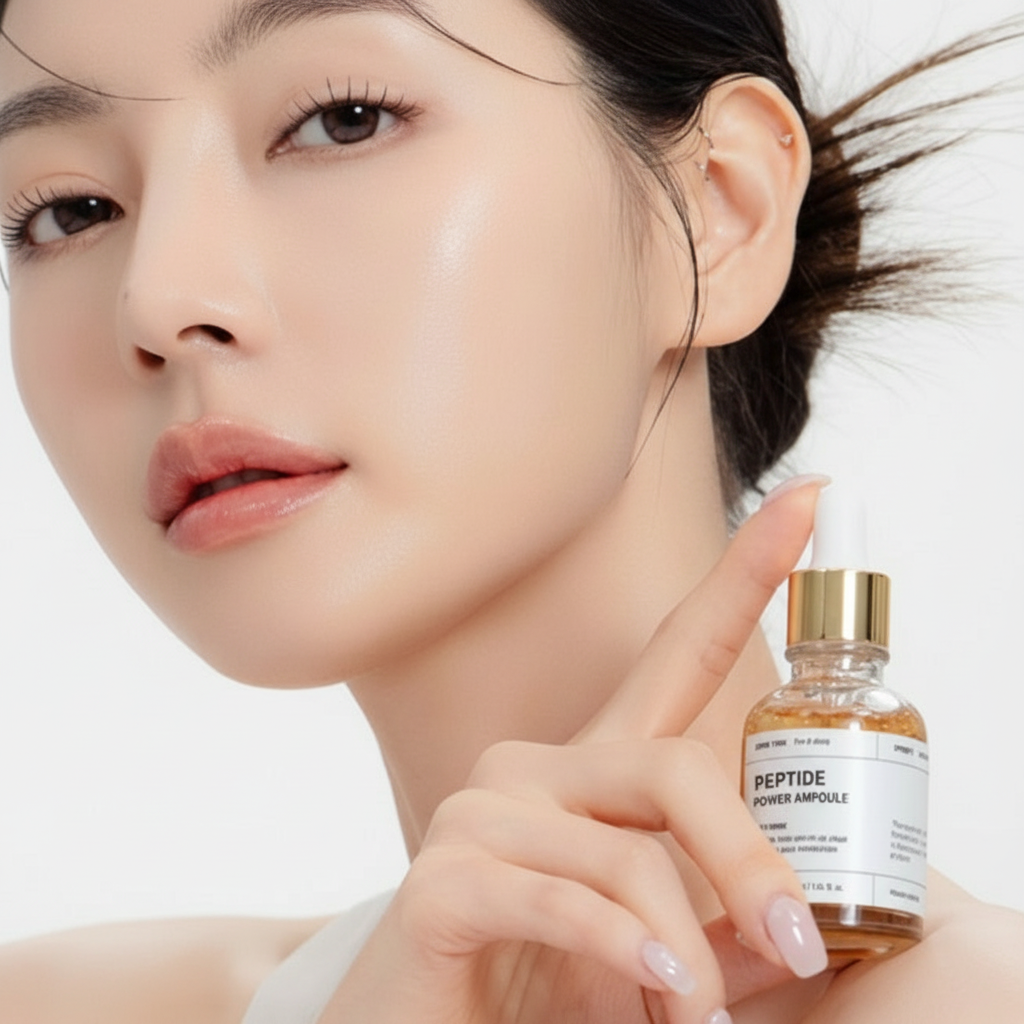 B.O.M. - PEPTIDE POWER AMPOULE - Protivráskové sérum s peptidy a 24k zlatem 30 ml