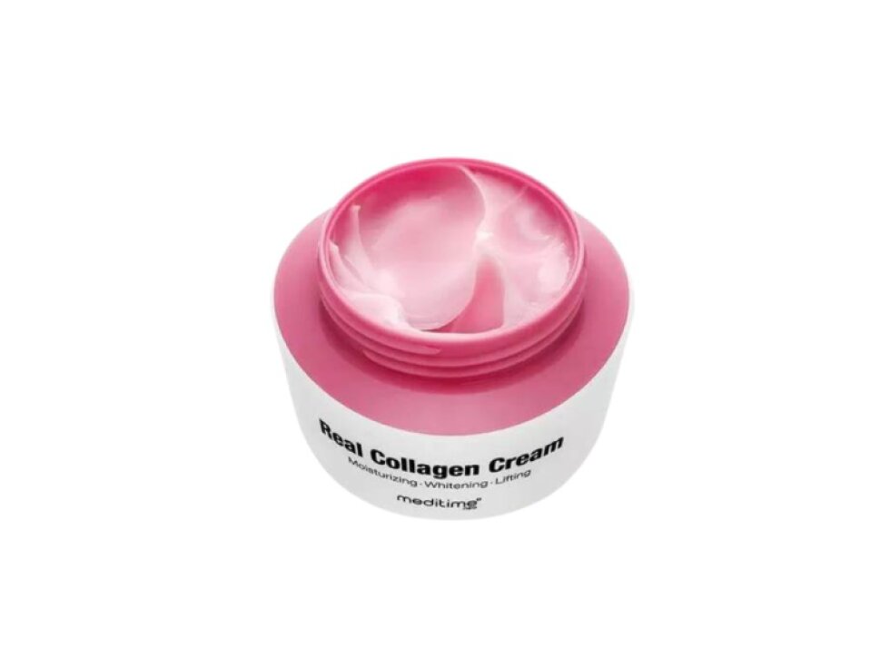 MEDITIME - REAL COLLAGEN CREAM - Hydratační, rozjasňující a zpevňující pleťový krém s hydrolyzovaným kolagenem 50 ml