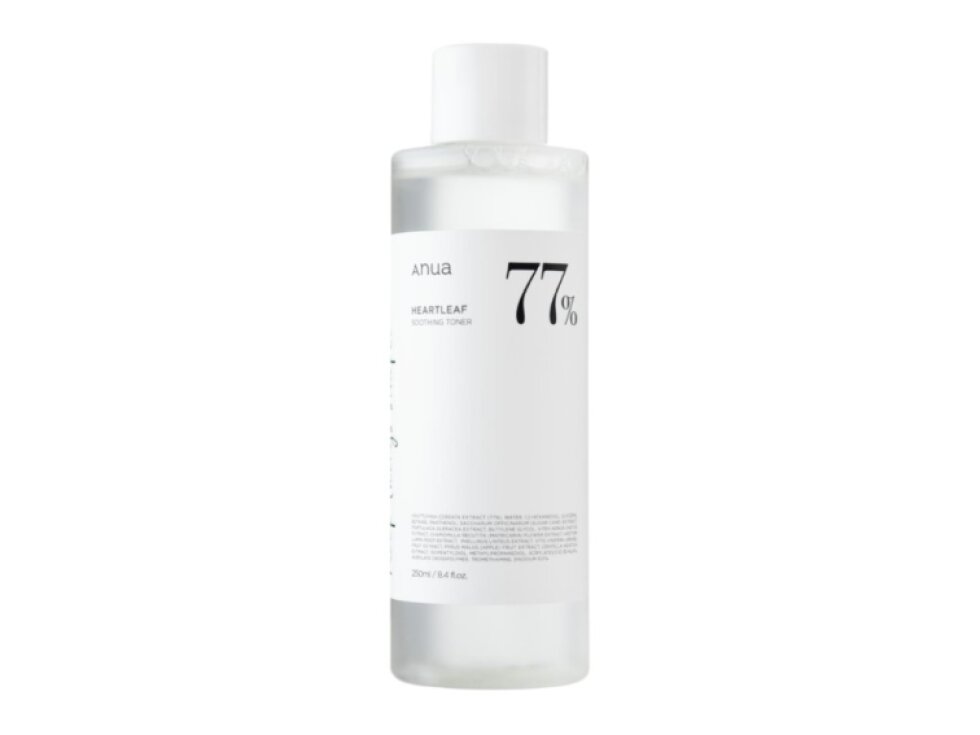 ANUA - HEARTLEAF 77% SOOTHING TONER - Zklidňující pleťový toner se 77 % extraktem z houttuynie srdčité 500 ml