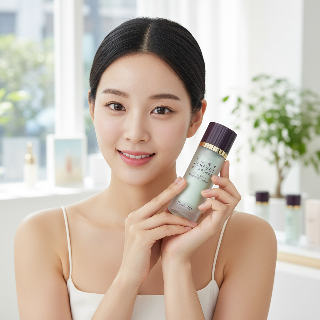 TERRAZEN - MAKE-UP TONE PERFECT PRIMER SPF40 PA+++ - Korekční CC krém & make-up primer se zeleným odstínem pro sjednocení pleti a SPF 30 ml