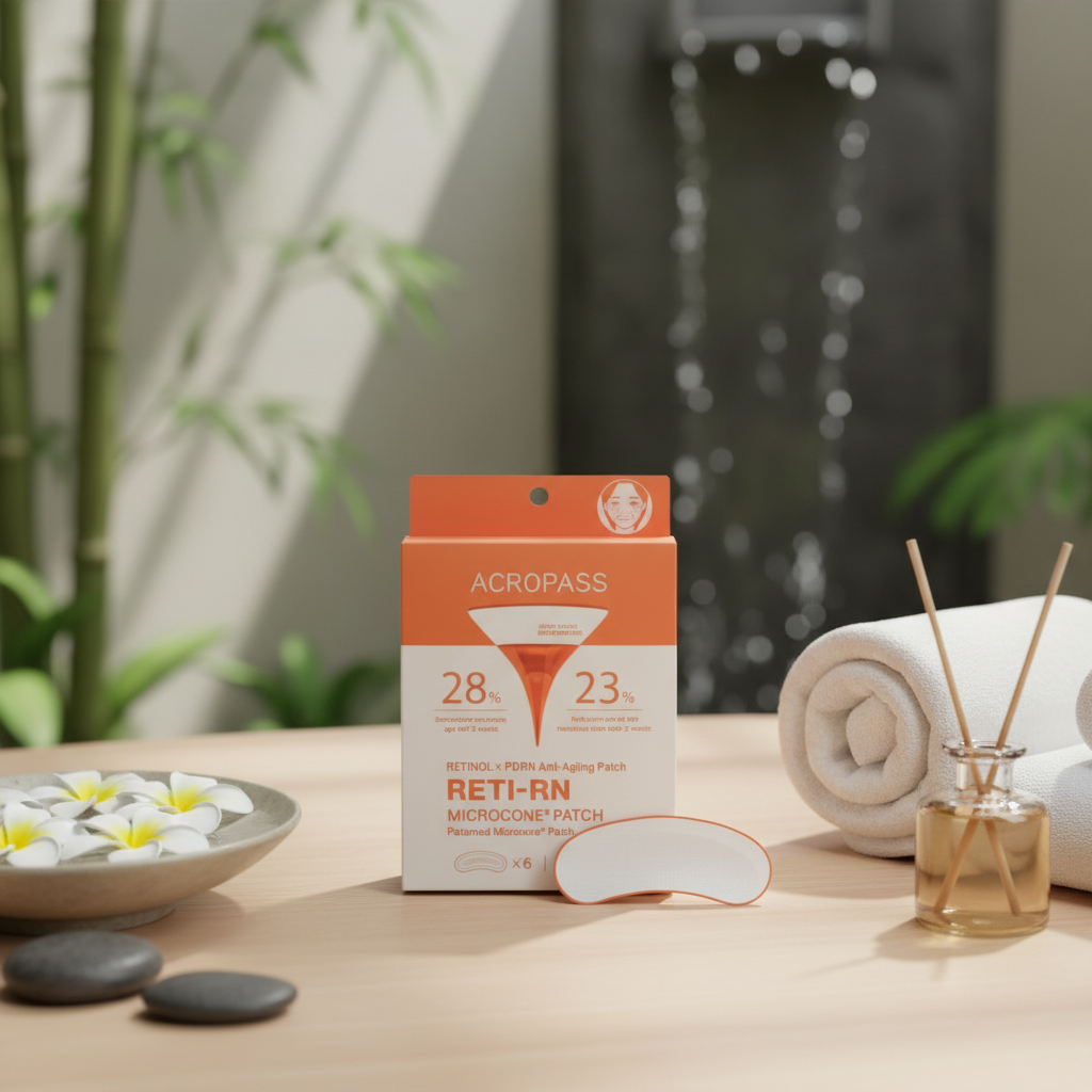 ACROPASS - RETINOL RETI-RN MICROCONE PATCH SLIM SHAPED - Mikrojehličkové anti-age náplasti s retinolem a PDRN pro cílenou péči o vrásky 6 ks