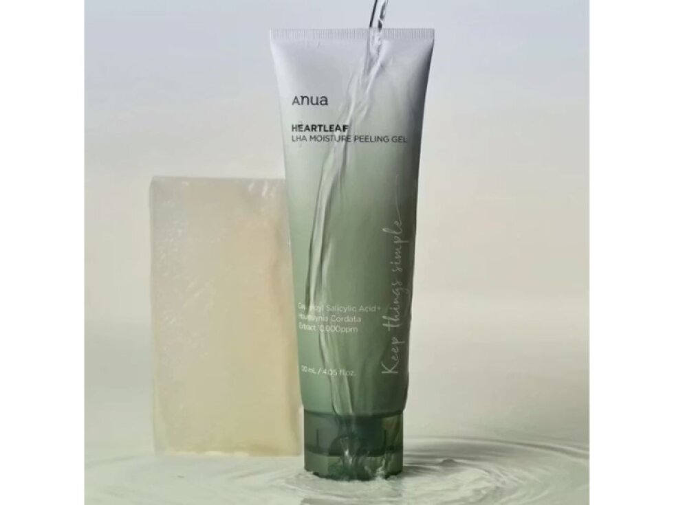 ANUA - HEARTLEAF LHA MOISTURE PEELING GEL - Jemný peelingový gel s LHA a houttuynií srdčitou 120 ml