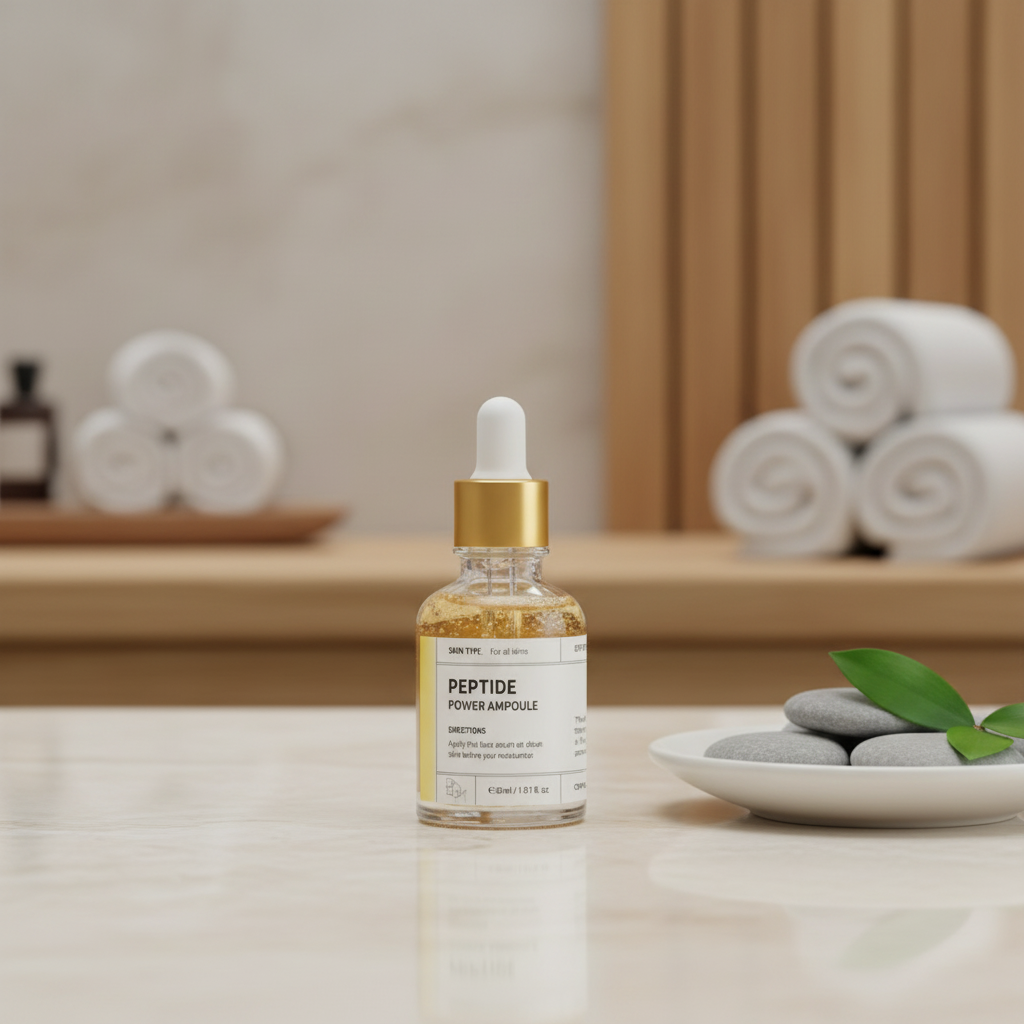 B.O.M. - PEPTIDE POWER AMPOULE - Protivráskové sérum s peptidy a 24k zlatem 30 ml