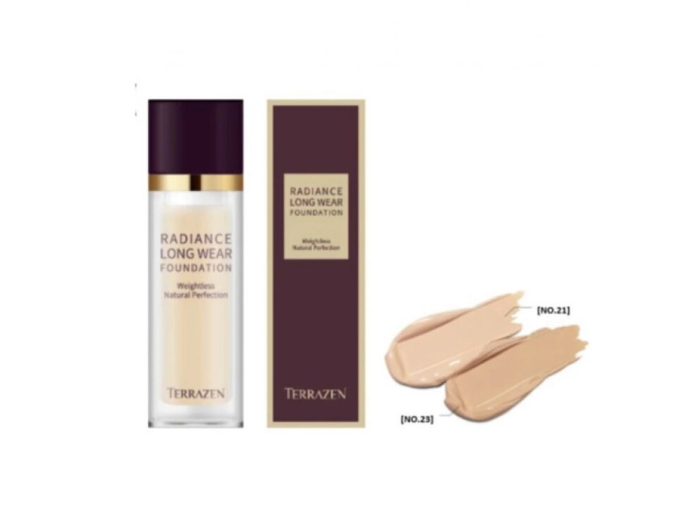 TERRAZEN - RADIANCE LONG WEAR FOUNDATION - Sametový dlouhotrvající protivráskový make-up s anti-aging složkami - Odstín 23 Natural Beige 30 ml