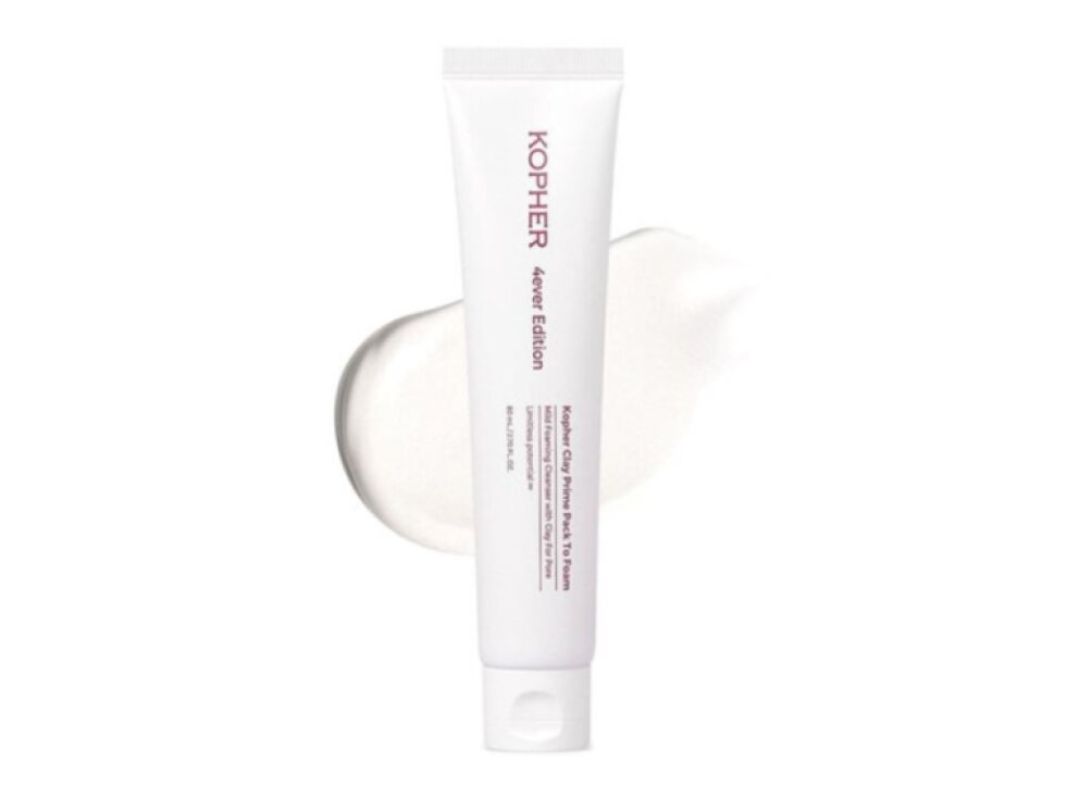 KOPHER - CLAY PRIME PACK TO FOAM - 2v1 jílová maska a čisticí pěna pro hloubkové čištění pórů a regulaci mazu 80 ml