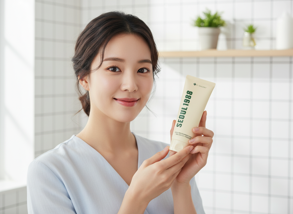 K-SECRET - SEOUL1988 CLEANSING FOAM PINE CICA 1% + PROBIOTIC - Zklidňující čisticí pěna s borovicí, CICA komplexem a probiotiky 150 g