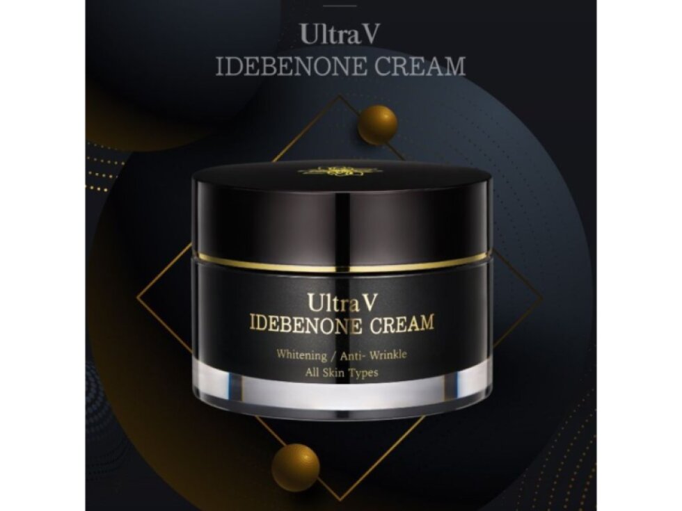 ULTRA V IDEBENONE - CREAM - Anti-age pleťový krém s idebenonem a peptidy pro viditelné omlazení, rozjasnění a vyhlazení pleti 50 ml