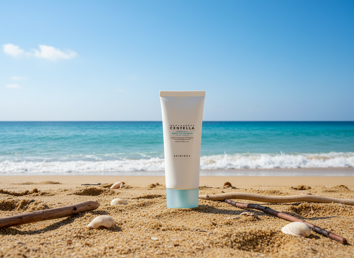 SKIN1004 - MADAGASCAR CENTELLA HYALU CICA WATER FIT SUN SERUM - Ultralehké hydratační opalovací sérum pro každodenní ochranu pleti SPF 50+ PA++++ 100 ml