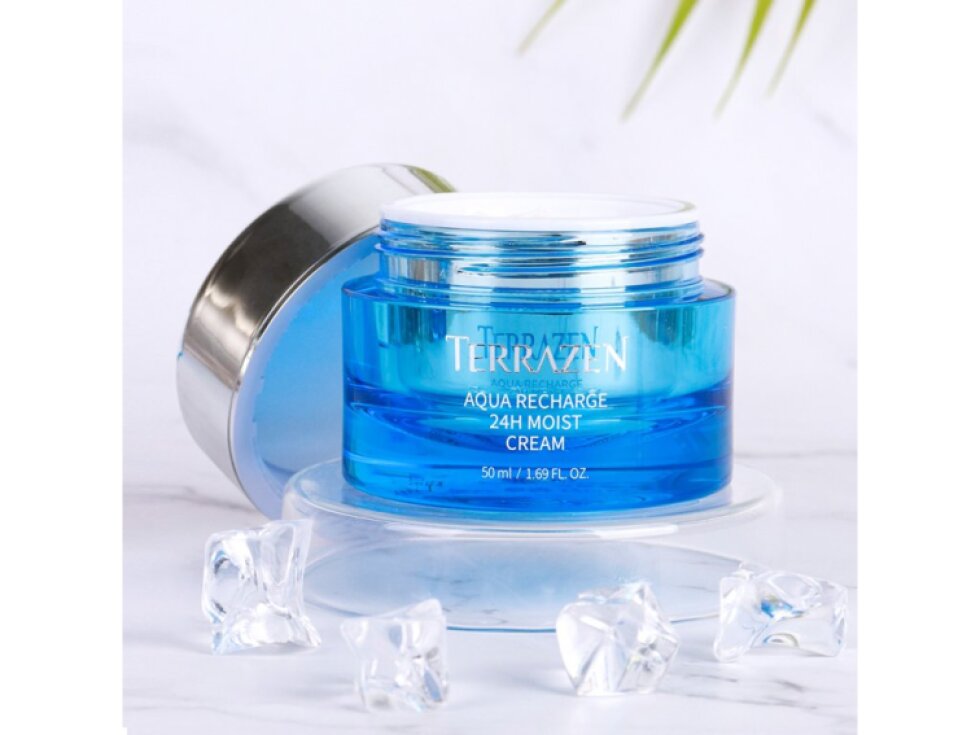 TERRAZEN - AQUA RECHARGE 24h MOIST CREAM - Hydratační pleťový krém s kyselinou hyaluronovou pro 24hodinovou hydrataci 50 ml