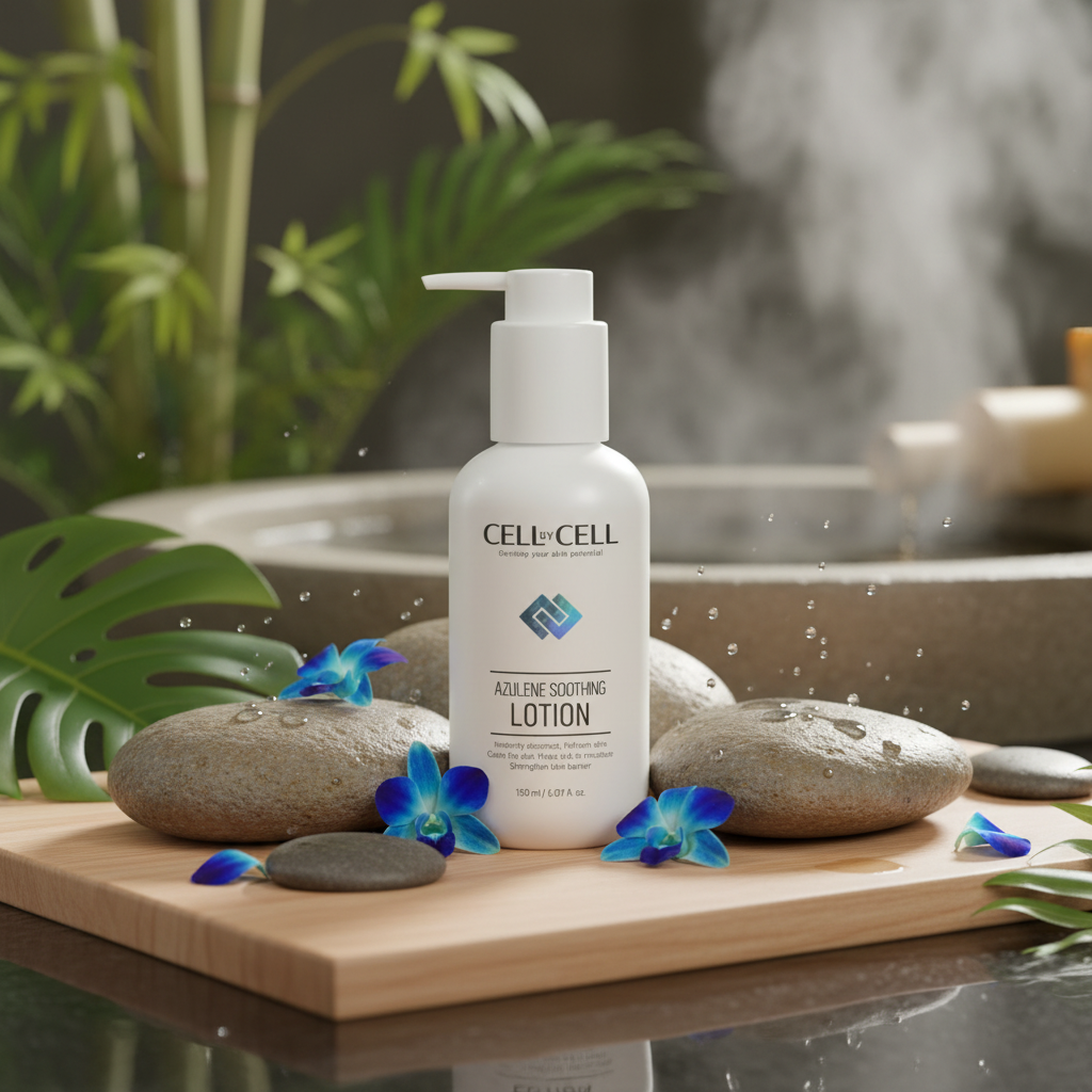 CELL BY CELL - AZULENE SOOTHING LOTION - Zklidňující pleťové mléko s azulénem a peptidy 150 ml