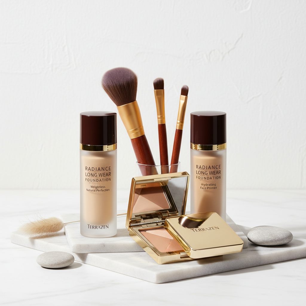 TERRAZEN - RADIANCE LONG WEAR FOUNDATION - Sametový dlouhotrvající protivráskový make-up s anti-aging složkami - Odstín 23 Natural Beige 30 ml