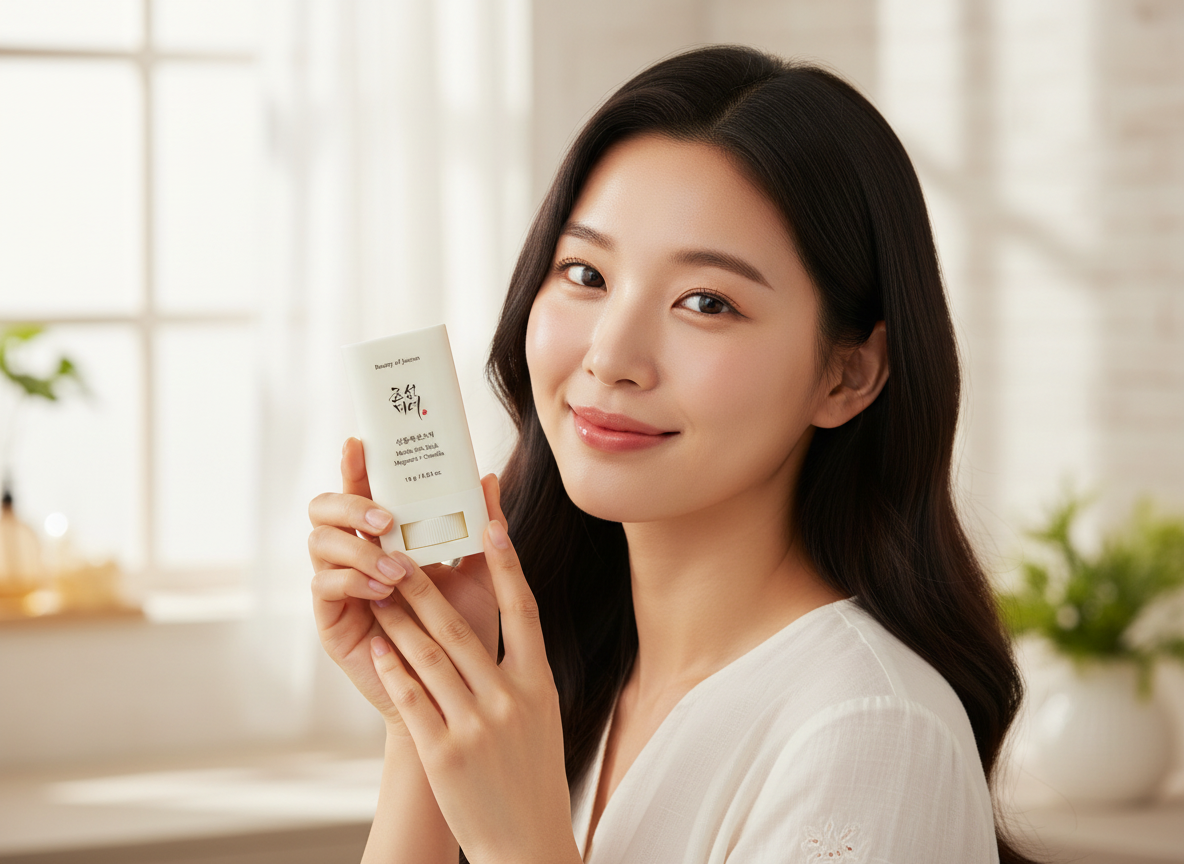 BEAUTY OF JOSEON - MATTE SUN STICK MUGWORTH&CAMELIA SPF50+ - Matná ochranná tyčinka s pelyňkem a kamélií pro snadnou reaplikaci SPF během dne 18 g