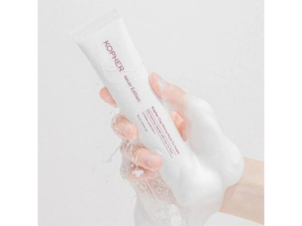 KOPHER - CLAY PRIME PACK TO FOAM - 2v1 jílová maska a čisticí pěna pro hloubkové čištění pórů a regulaci mazu 80 ml