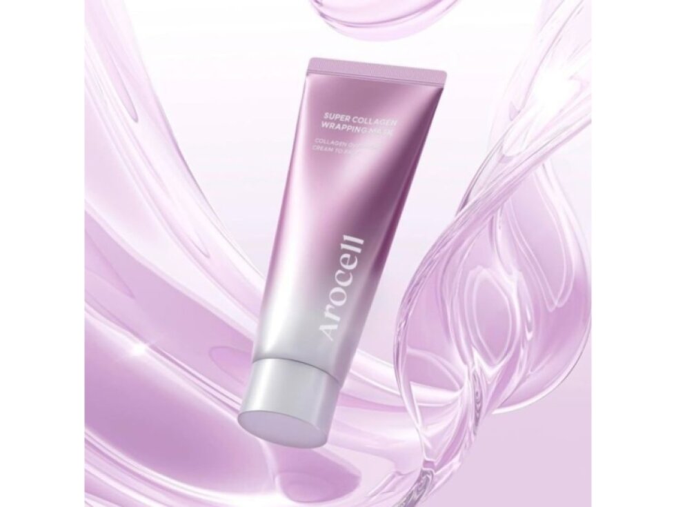 AROCELL - SUPER COLLAGEN WRAPPING MASK - Slupovací kolagenová maska pro okamžitý glass skin efekt 80 ml