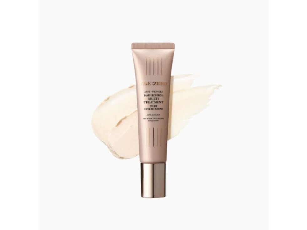 AGE:ZERO - ANTI WRINKLE BAKUCHIOL MULTI TREATMENT - Intenzivní protivrásková kúra s bakuchiolem pro oční okolí i lokální vrásky 35 ml