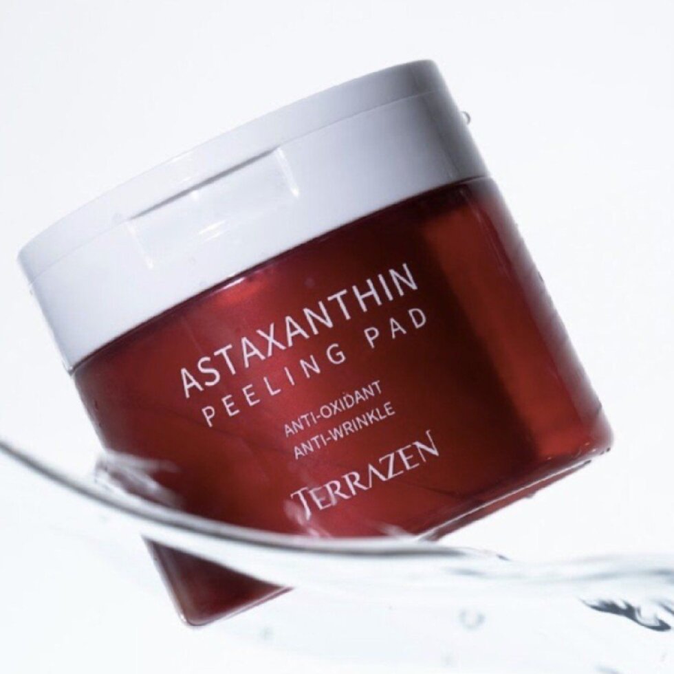 Terrazen - Astaxanthin Peeling Pad - Luxusní peelingové polštářky s astaxanthinem, bakuchiolem a PHA kyselinou 60 ks