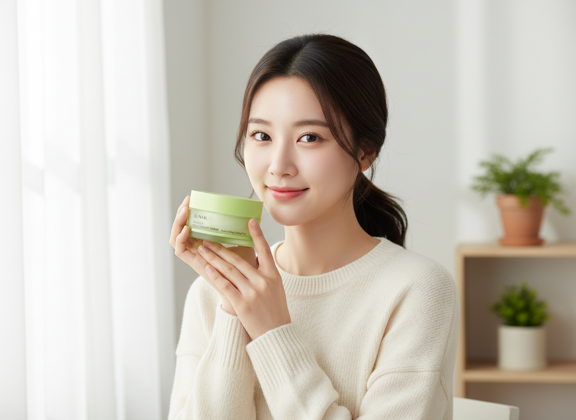 iUNIK - CENTELLA RELIEF SORBET CREAM - Chladivý zklidňující krém s centellou pro citlivou a přehřátou pleť 50 ml