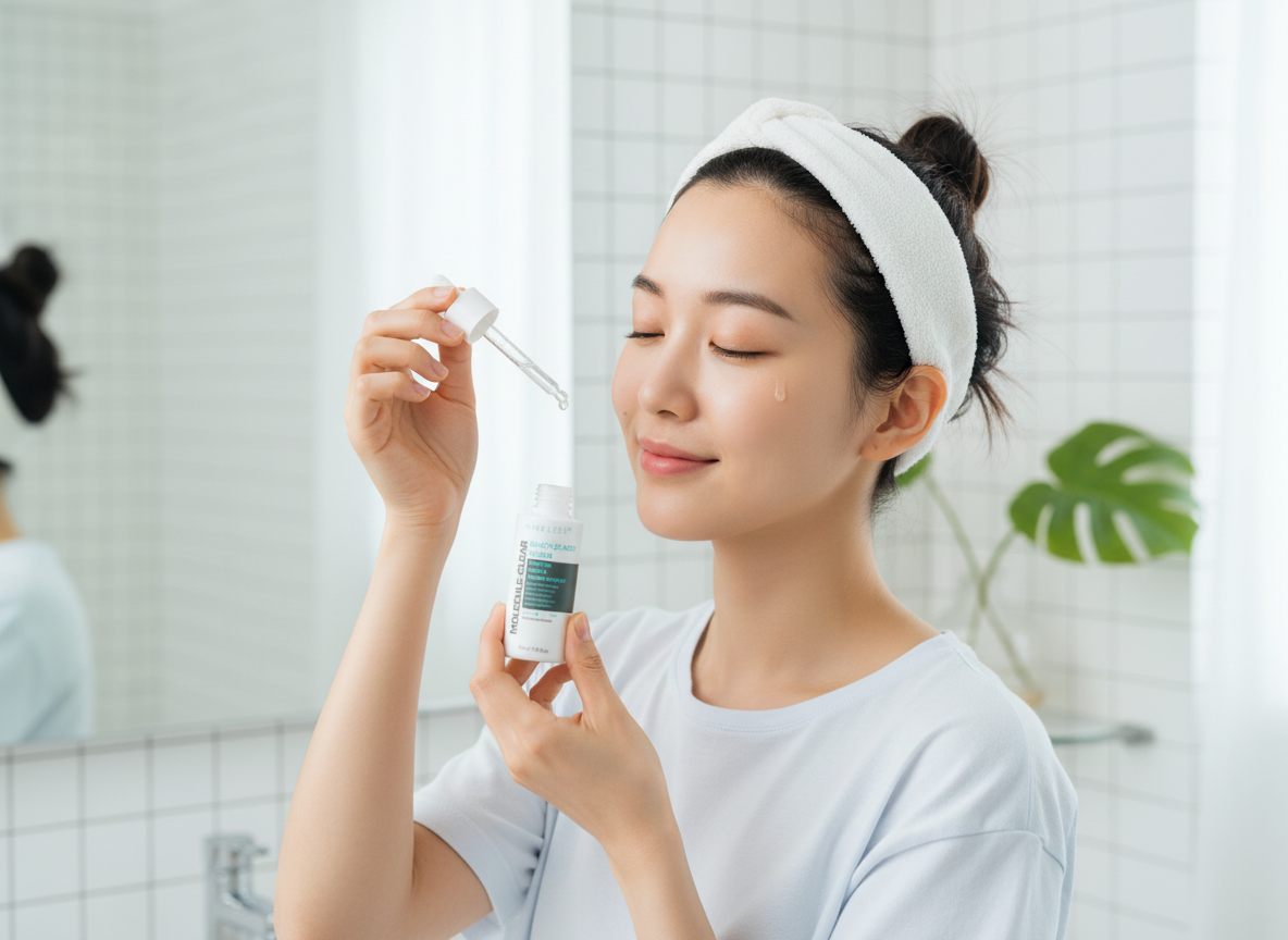 NINE LESS - MOLECULE CLEAR SALICYLIC ACID SERUM - Čisticí sérum s kyselinou salicylovou pro ucpané póry, akné a nerovnou texturu pleti 30 ml