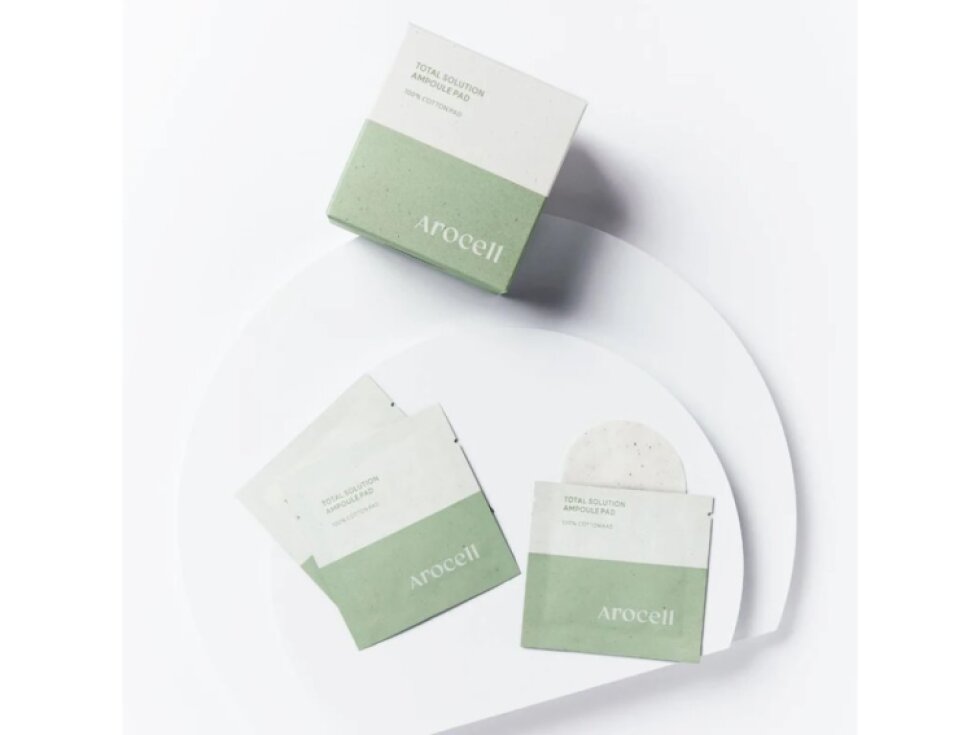 AROCELL - TOTAL SOLUTION AMPOULE PAD - Tonerové polštářky s peptidy a rostlinným retinolem 28x3,5ml