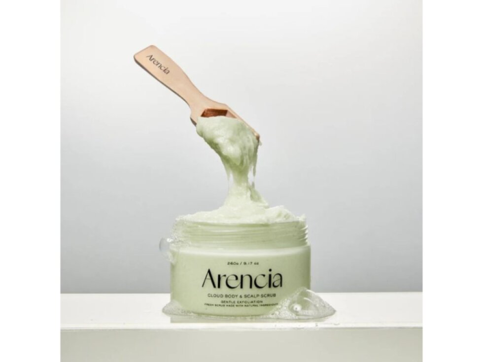 ARENCIA - FRESH CLOUD SCRUB WHITE GERANIUM & PRIMOSE - Jemný tělový a vlasový peeling 260 g