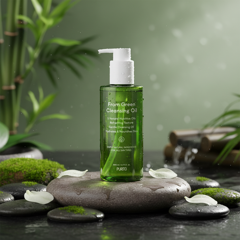 PURITO SEOUL - FROM GREEN CLEANSING OIL - Jemný odličovací olej s čistým, minimalistickým složením 200 ml