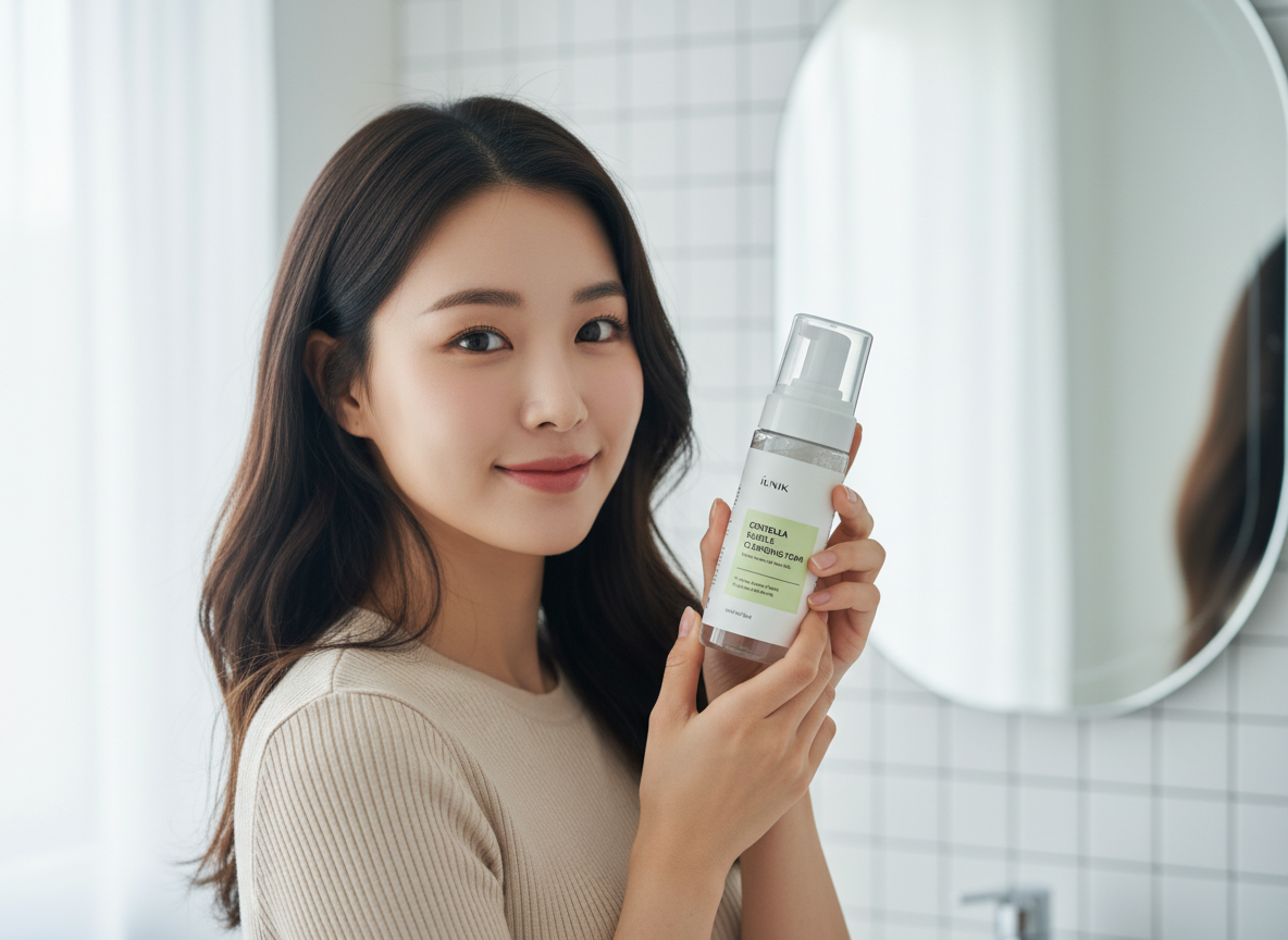 iUNIK - CENTELLA BUBBLE CLEANSING FOAM - Hydratační a zklidňující čistící pěna 150 ml