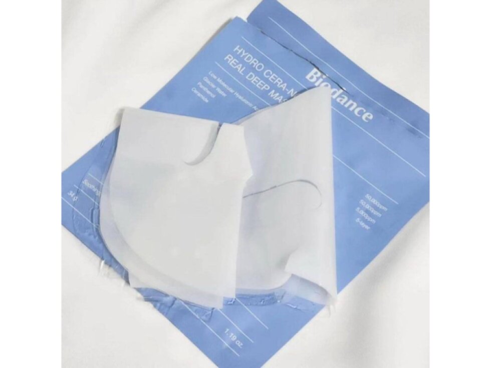 BIODANCE - HYDRO CERA-NOL REAL DEEP MASK - Hydrogelová pleťová maska pro intenzivní hydrataci, zklidnění a obnovu kožní bariéry 34 g