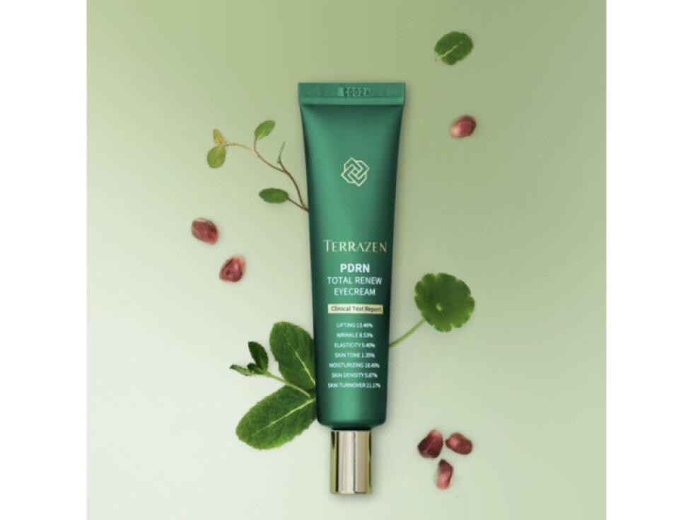 TERRAZEN - PDRN TOTAL RENEW EYE CREAM - Protivráskový regenerační oční krém pro hladké a rozjasněné oční okolí 30 ml