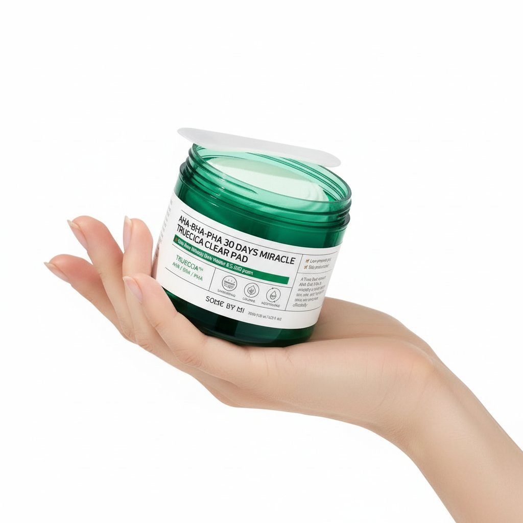 SOME BY MI – AHA-BHA-PHA 30 Days Miracle Truecica Clear Pad – Exfoliační tamponky proti akné s Truecica™ komplexem 70 ks Krátký popis