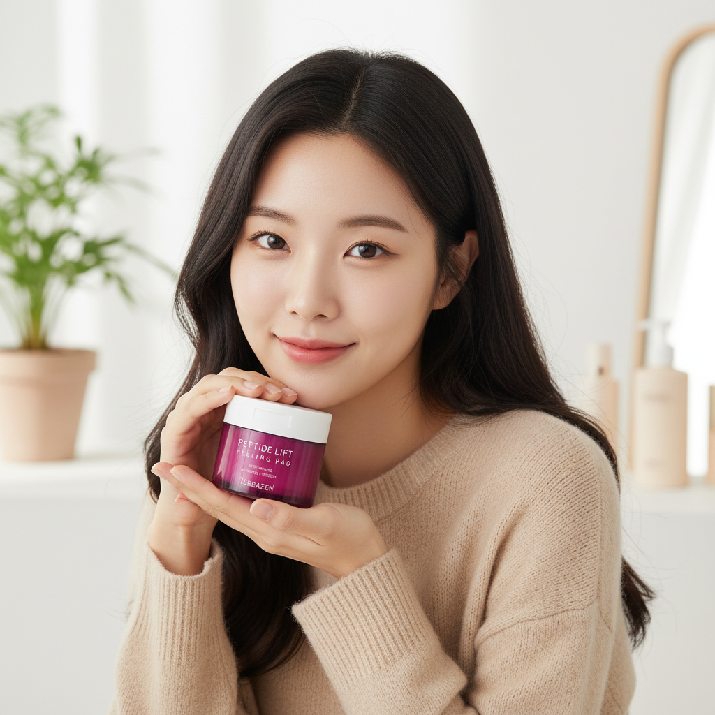 TERRAZEN - PEPTIDE LIFT PEELING PAD - Dvoufázové exfoliační peelingové tamponky s liftingovým efektem 60 ks