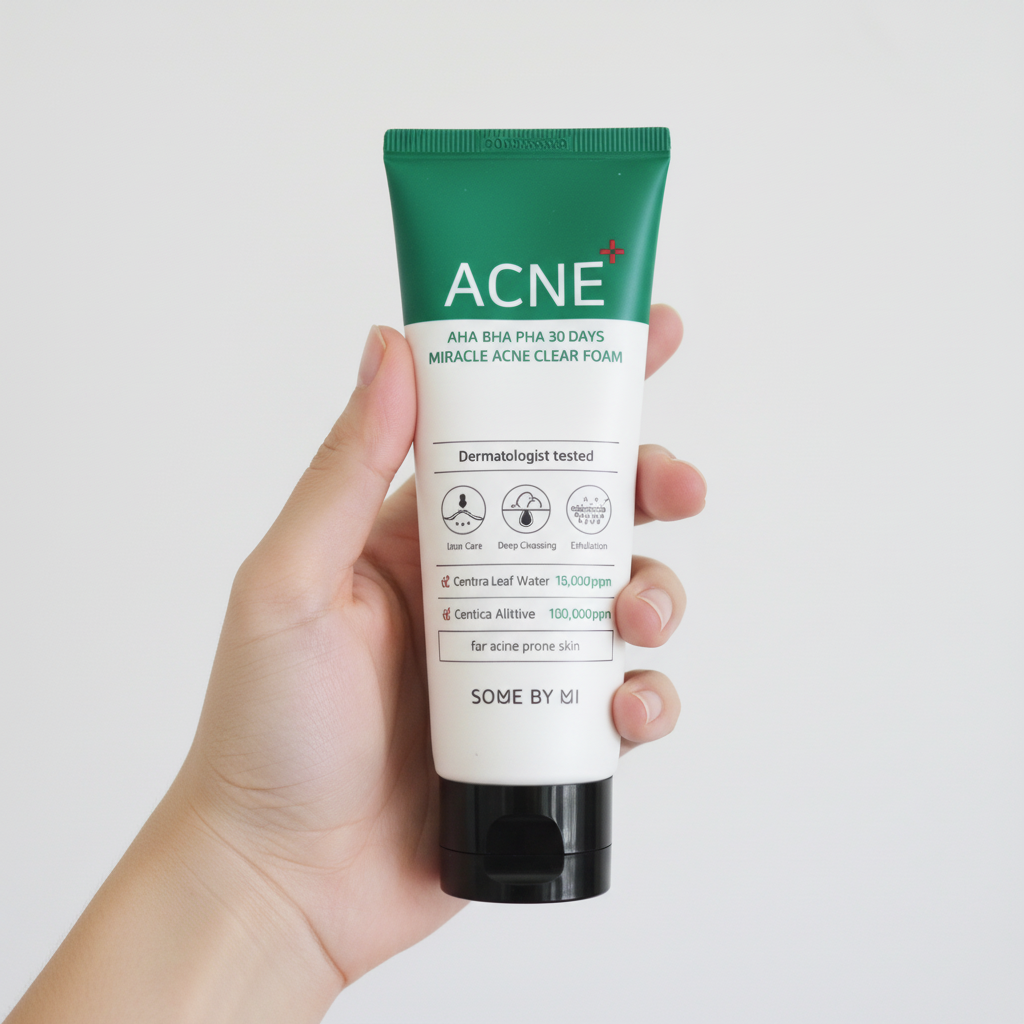 SOME BY MI – AHA-BHA-PHA 30 Days Miracle Acne Clear Foam – Čisticí pěna s AHA, BHA a PHA kyselinami 100 ml