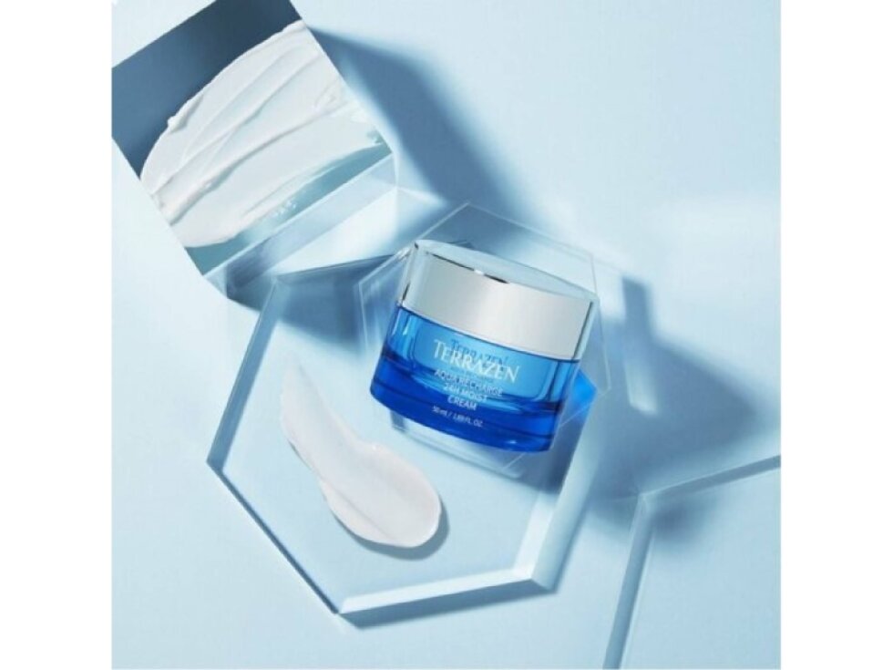 TERRAZEN - AQUA RECHARGE 24h MOIST CREAM - Hydratační pleťový krém s kyselinou hyaluronovou pro 24hodinovou hydrataci 50 ml