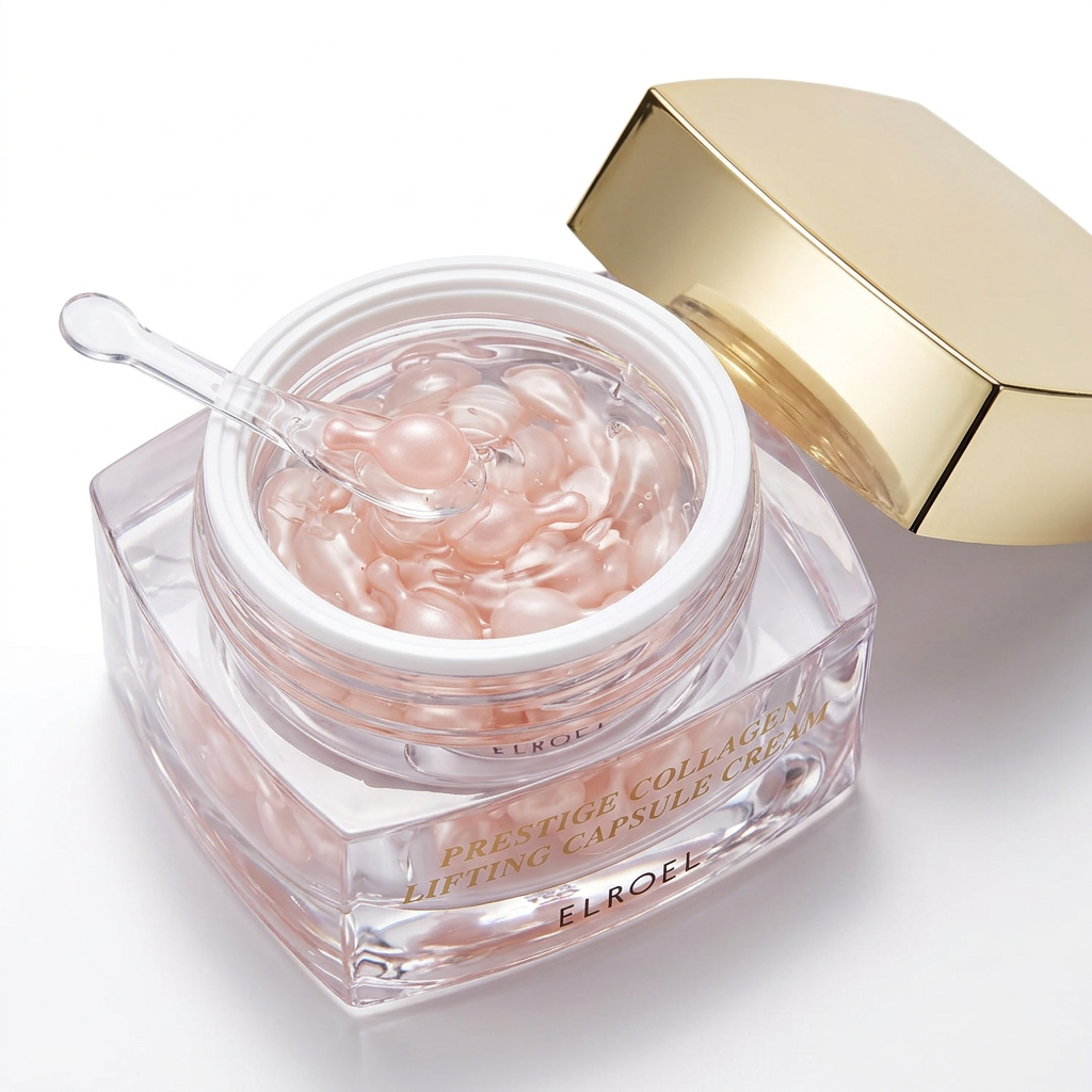 Elroel - Prestige Collagen Lifting Capsule Cream - Zpevňující kapslový krém s kolagenem, peptidy a Volufiline® 55 ml