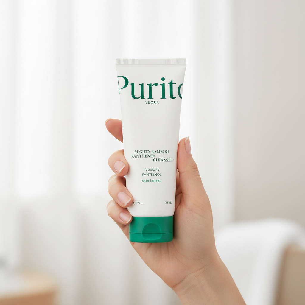 PURITO SEOUL - MIGHTY BAMBOO PANTHENOL CLEANSER - Jemný čisticí gel s panthenolem a bambusem 150 ml