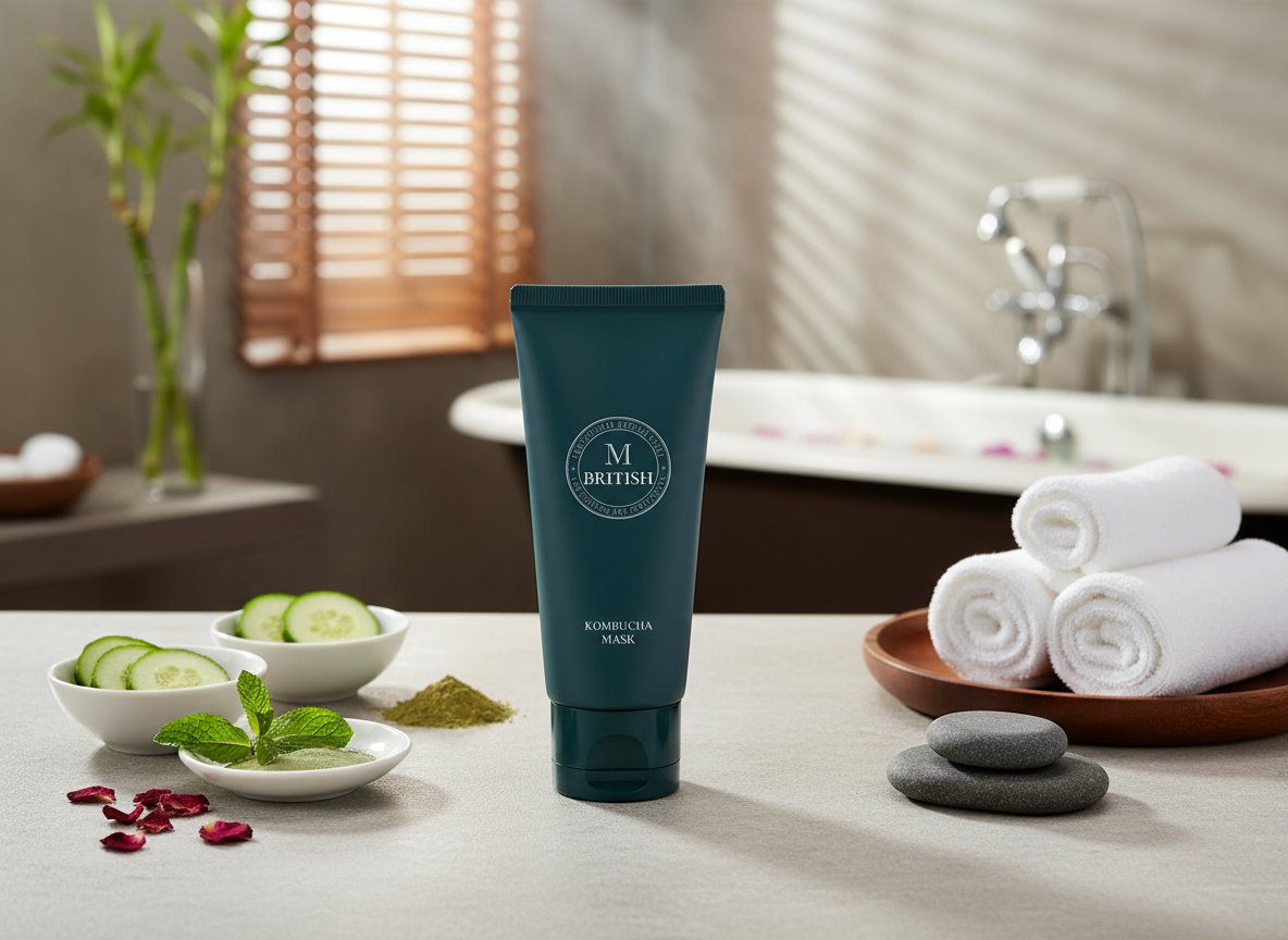 BRITISH M - KOMBUCHA MASK - Korejský vlasový balzám bez silikonů 50 ml