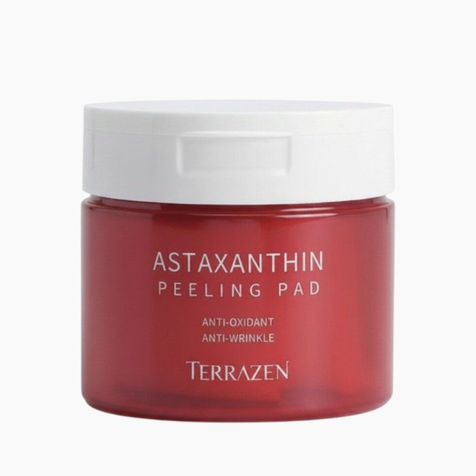 Terrazen - Astaxanthin Peeling Pad - Luxusní peelingové polštářky s astaxanthinem, bakuchiolem a PHA kyselinou 60 ks