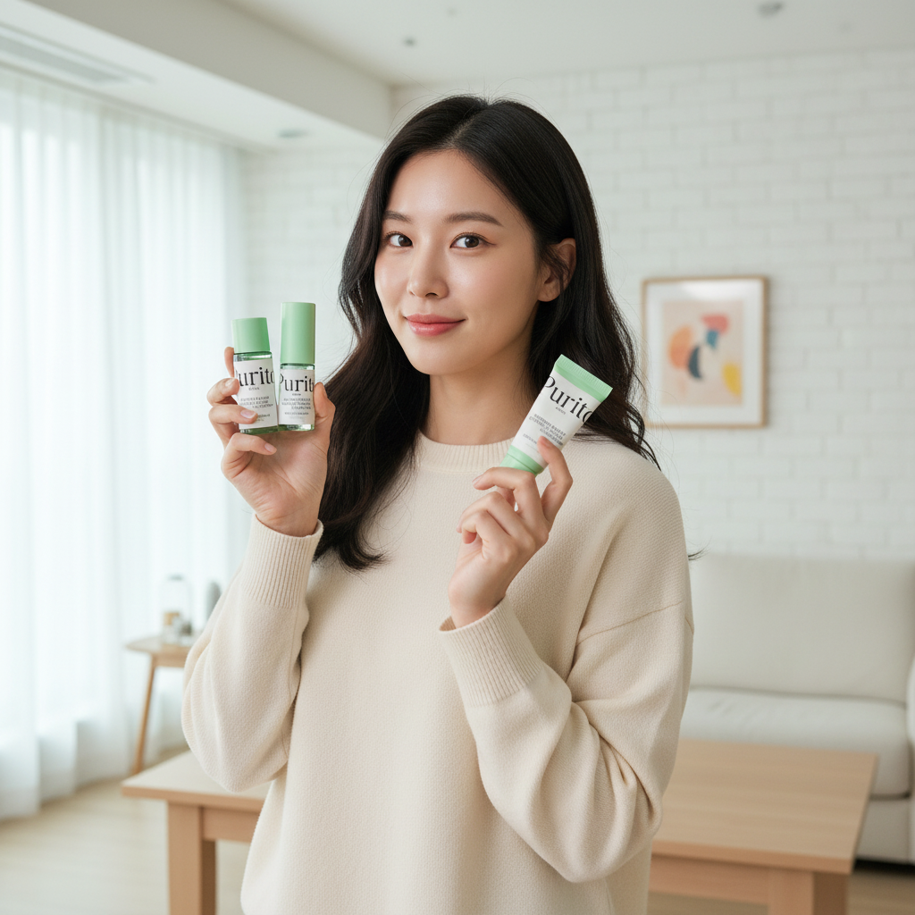 PURITO SEOUL – WONDER RELEAF CENTELLA MINI KIT UNSCENDED – Zklidňující mini sada s Centella Asiatica pro citlivou pleť bez parfemace