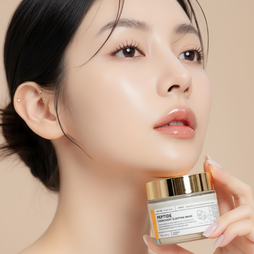 B.O.M. - PEPTIDE POWER NIGHT SLEEPING MASK - Noční maska s peptidy a 24k zlatem 75 ml