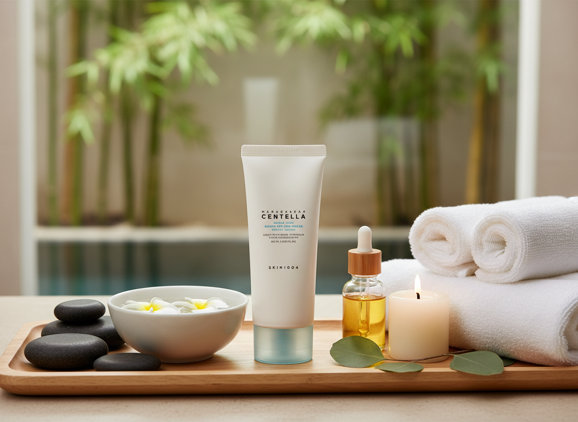 SKIN1004 - MADAGASCAR CENTELLA HYALU CICA WATER FIT SUN SERUM - Ultralehké hydratační opalovací sérum pro každodenní ochranu pleti SPF 50+ PA++++ 100 ml