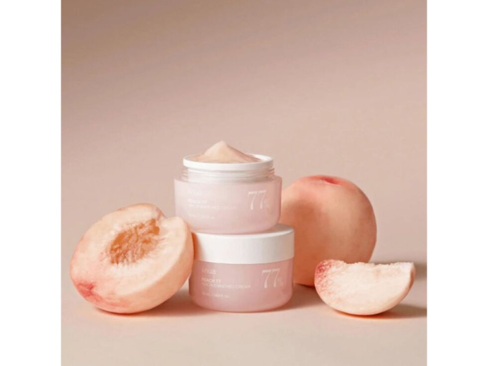 ANUA - PEACH 77% NIACIN ENRICHED CREAM - Hydratační a rozjasňující pleťový krém s broskvovým extraktem 77 % a niacinamidem 50 ml