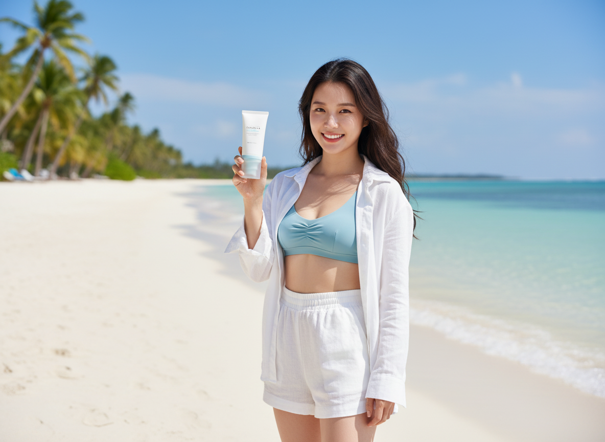 SKIN1004 - MADAGASCAR CENTELLA HYALU CICA WATER FIT SUN SERUM - Ultralehké hydratační opalovací sérum pro každodenní ochranu pleti SPF 50+ PA++++ 50 ml